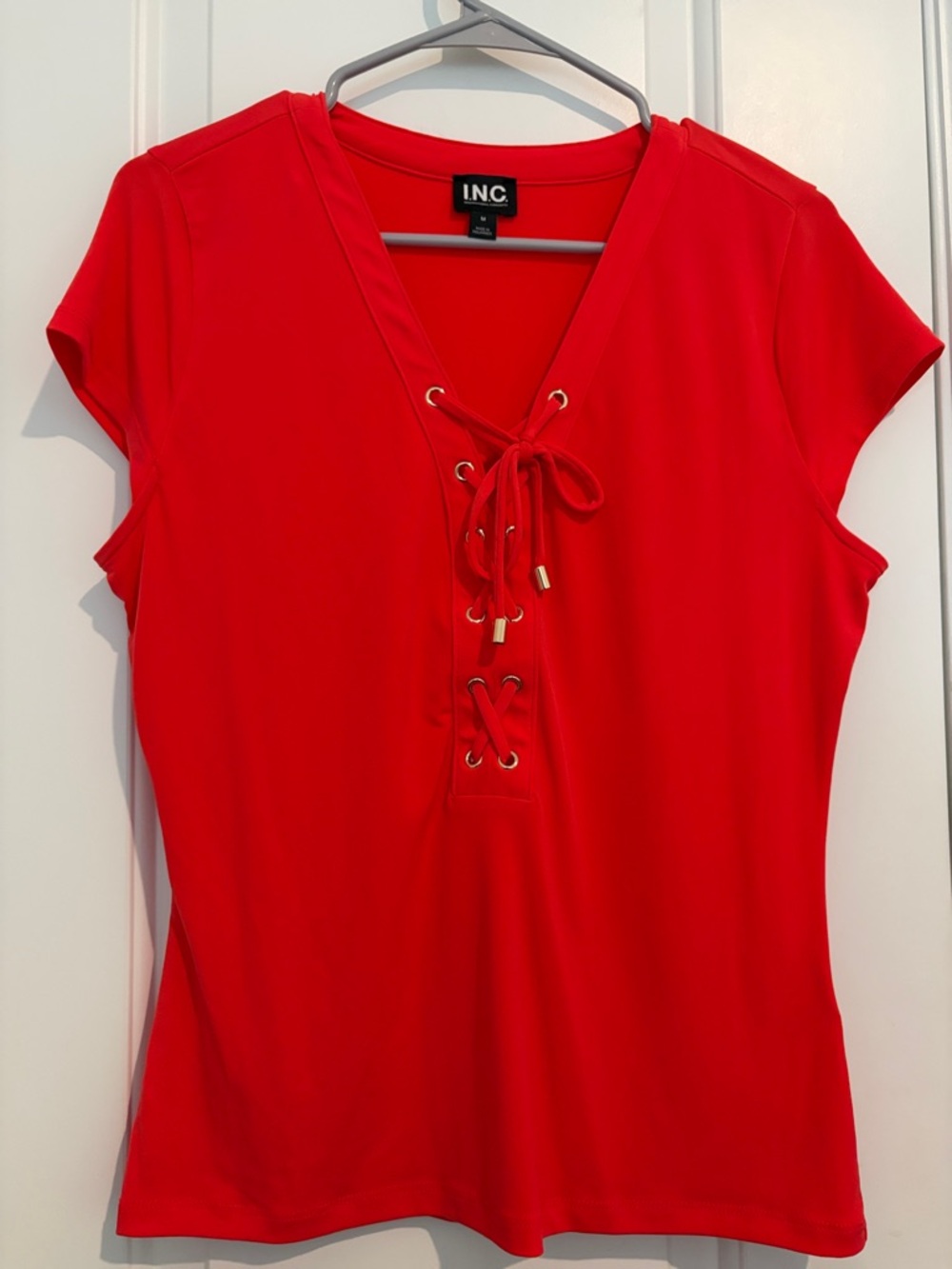 INC International Concepts Coral Blouse